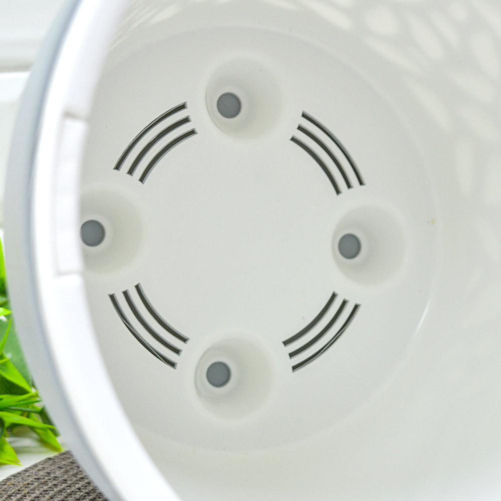 Кашпо Блоссом 8,3л, серый жемчуг/белый