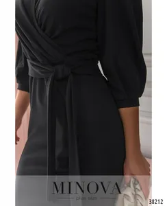 Платье 3138В-черный Minova