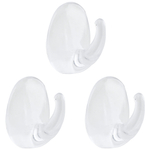 Крючок самоклеящийся 3шт "Прозрачный"