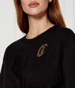 Блузка Just Cavalli - черный(77PAHT02CJ500)