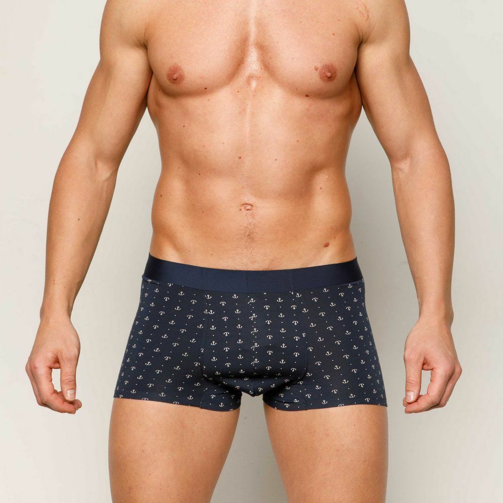 Мужские трусы боксеры темно-синие Sergio Dallini SD2902-2