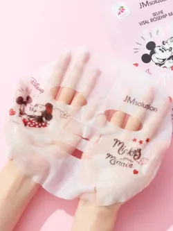 JM SOLUTION МАСКА ТКАНЕВАЯ ДЛЯ ЛИЦА С ЭКСТРАКТОМ ШИПОВНИКА SELFIE VITAL ROSEHIP MASK, 30 МЛ.