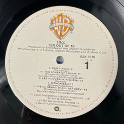 Винтажная виниловая пластинка LP 10cc Ten Out Of 10 Тэн Си Си (США 1982)