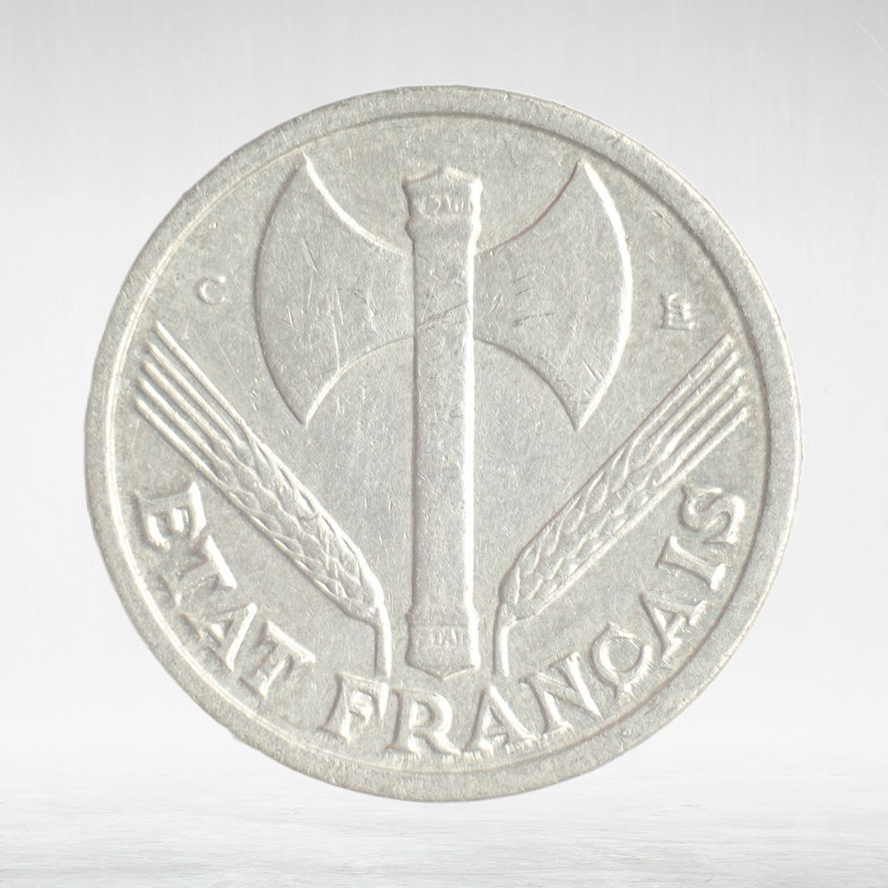 France, 1 Franc 1944 - Vichy French State, VF