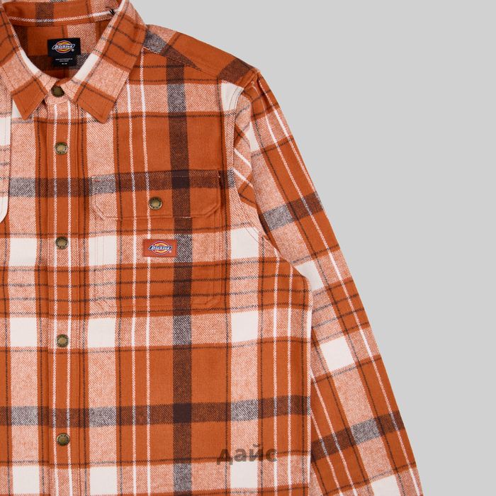 Рубашка мужская Dickies Nimmons Plaid Long Sleeve Shirt артикул:WLR19NCR - купить в магазине Дайс