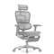 Кресло FALTO Ergohuman Elite 2 с подножкой ( серый каркас /сетка светлаяT-168-B2 Natural)