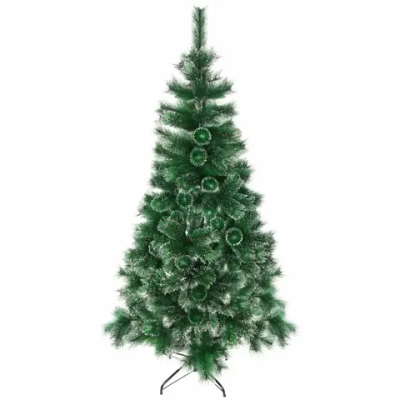 Ёлка «Созвездие» 210 см, леска серебряный иней (380 веток)