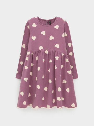 платье  для девочки  КР 5836/темная орхидея,сердечки к591
