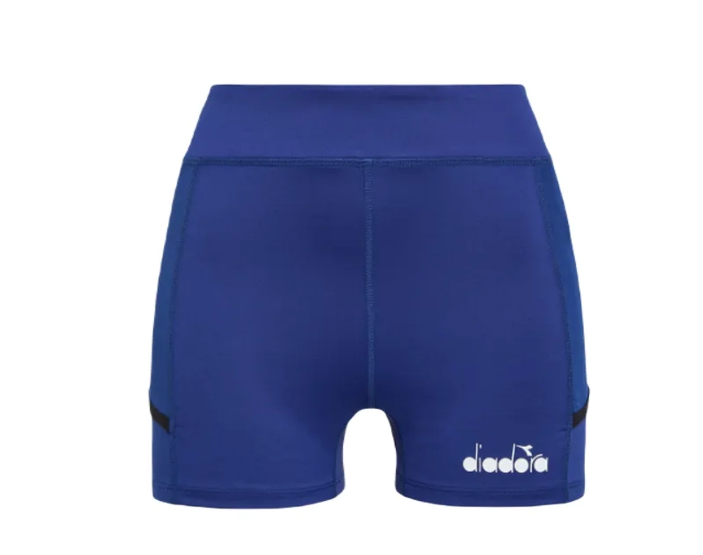 Женские теннисные шорты Diadora L. Short Tights Pocket - blue print