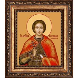 Александр Римский мученик. Икона на холсте.