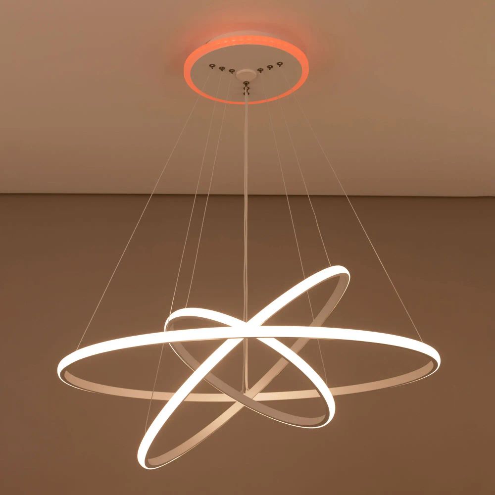 Citilux Неон Смарт CL731A090E RGB Умная подвесная люстра Белая