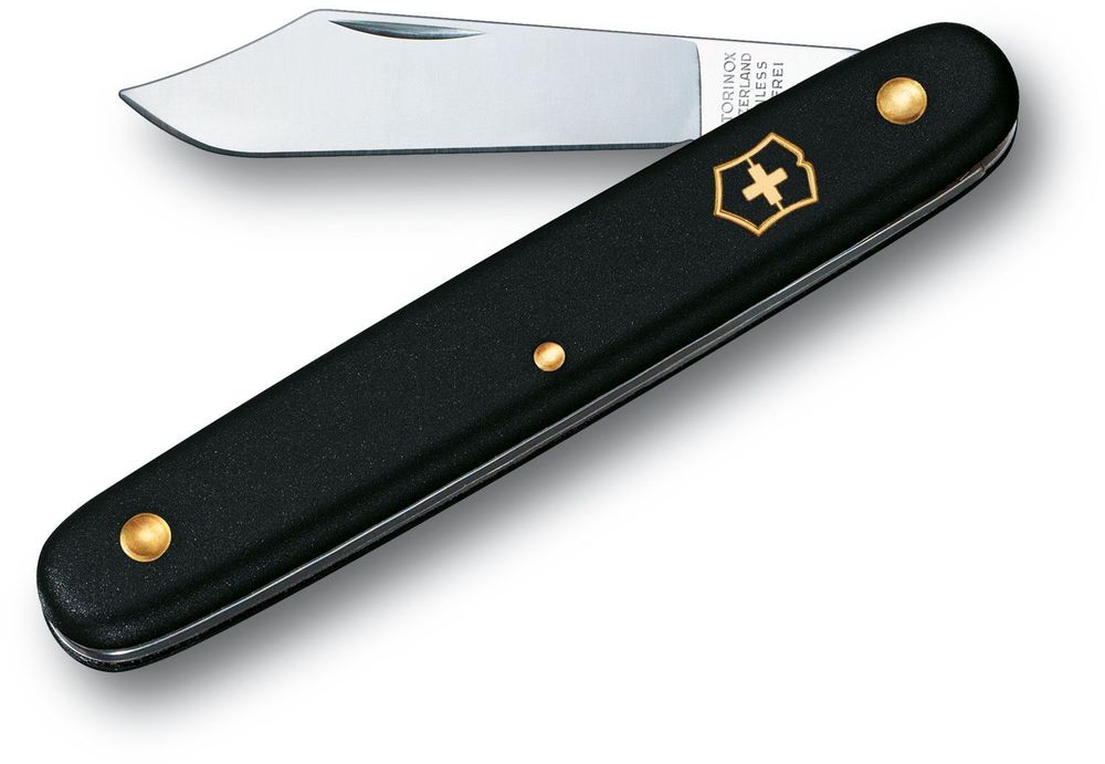 Нож Victorinox Pruning Knife, 110 мм, 1 функция, черный, блистер
