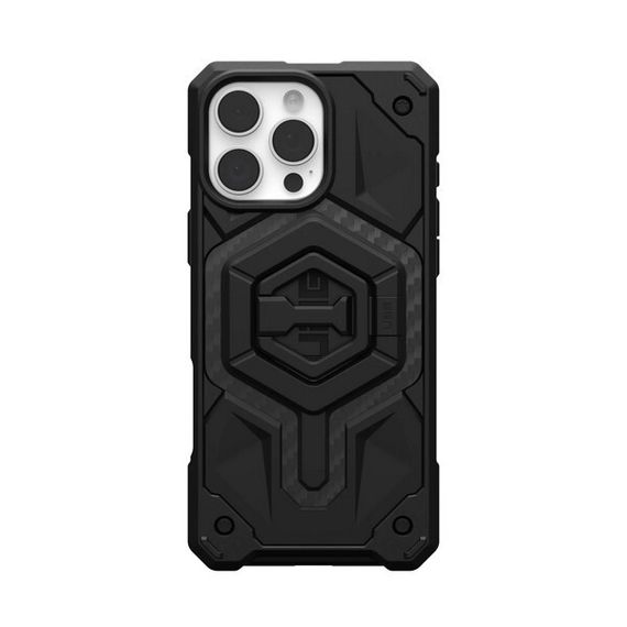 Чехол + подставка UAG Monarch Pro для iPhone 16 Pro Max карбон (Carbon Fiber) 1144571BV01