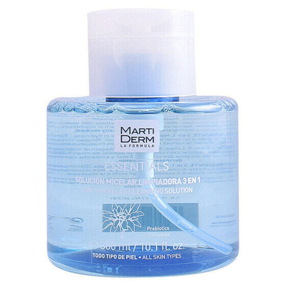 Жидкие очищающие средства Мицеллярная вода для снятия макияжа Essentials Martiderm Solucion Micelar (300 ml) 300 ml