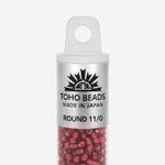Японский бисер TOHO Round 11/0 (№25CF), с внутренним серебрением, прозрачный матовый