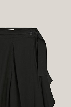 Massimo Dutti Брюки с боковым разрезом- Limited Edition, черный