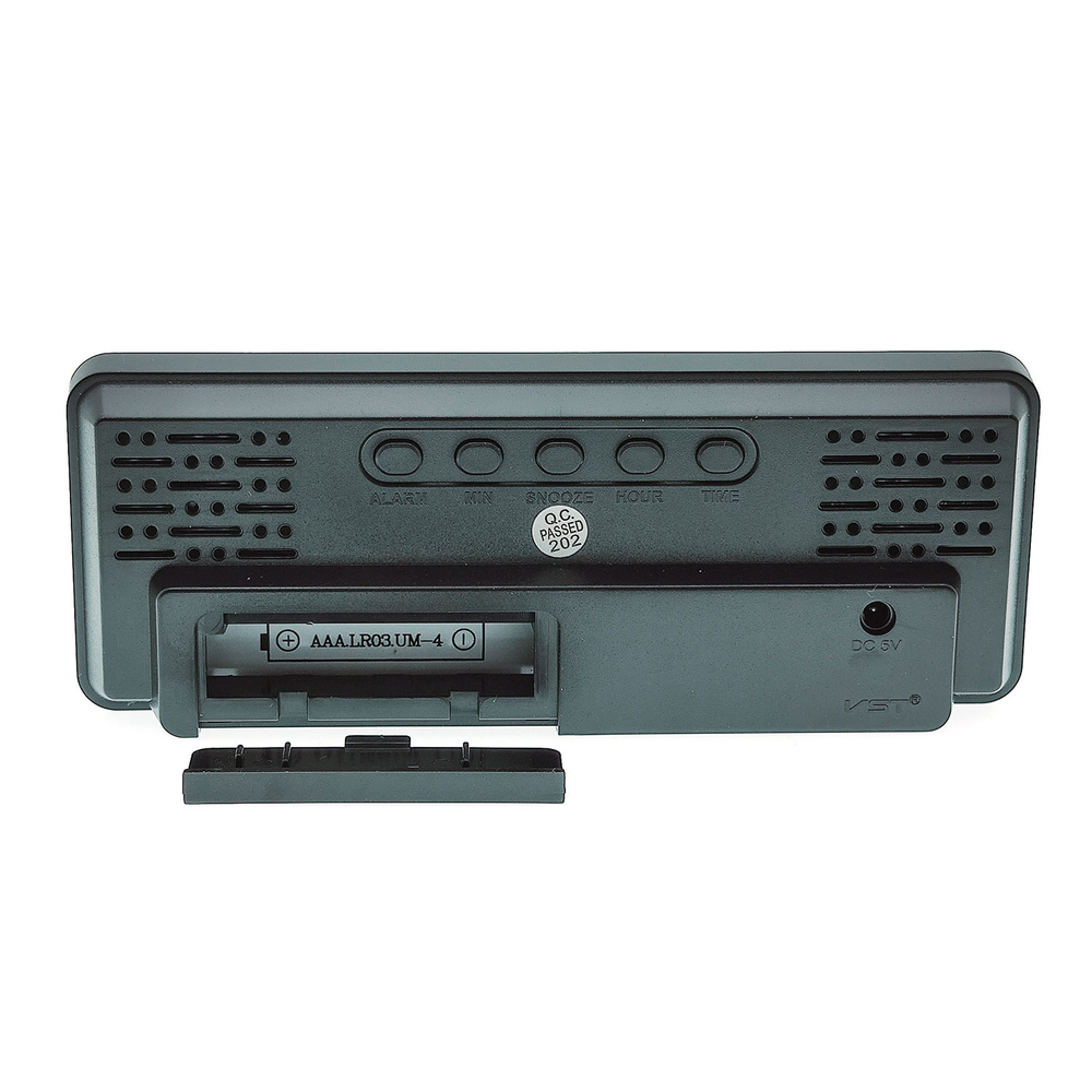 Часы зеркальные VST-898 USB Белое свечение