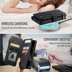 Многофункциональный чехол-кошелек CaseMe 3 in 1 Matte Wallet для Samsung Galaxy S25 Ultra