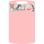 Доска разделочная "Bergamo" прямоугольная 260*155*3,5мм с декором "Сад пионов" (розовый) (упаковка 2