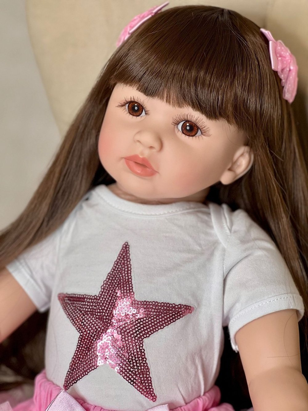 Кукла Реборн мягконабивная 60см в пакете (FA-153)