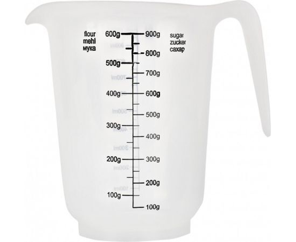 Кувшин мерный Plast Team 1л 155х120х150 мм натуральный