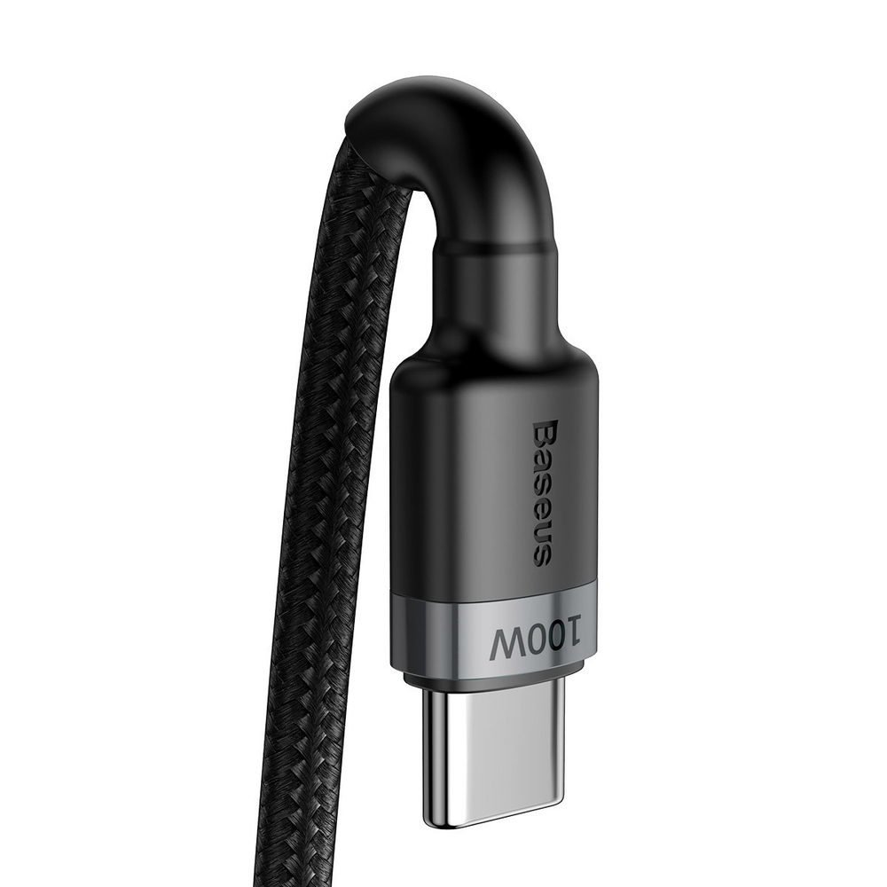 Type-C Кабель Baseus Cafule Flash Charging Type-C For Type-C Cable PD2.0 100W (20V/5A) 2m - Gray+Black