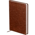 Ежедневник недатированный BG, А6, 136л, кожзам, Nebraska. Brown, коричневый