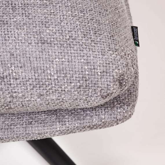 Кресло-качалка с оттоманкой Magnus, серое