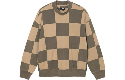 Толстовки Stussy FW21 Blur Checker Fleece Mock Neck, 218129