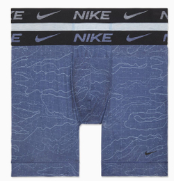 Мужские спортивные боксеры Nike Dri-Fit ReLuxe Boxer Brief 2P - navy coded print/worn blue heather