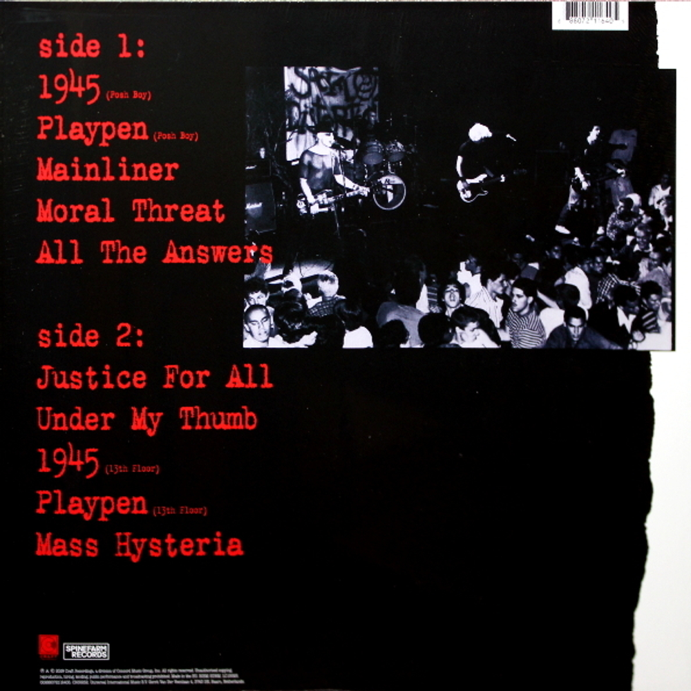 Social Distortion / Mainliner (Wreckage From The Past)(LP)