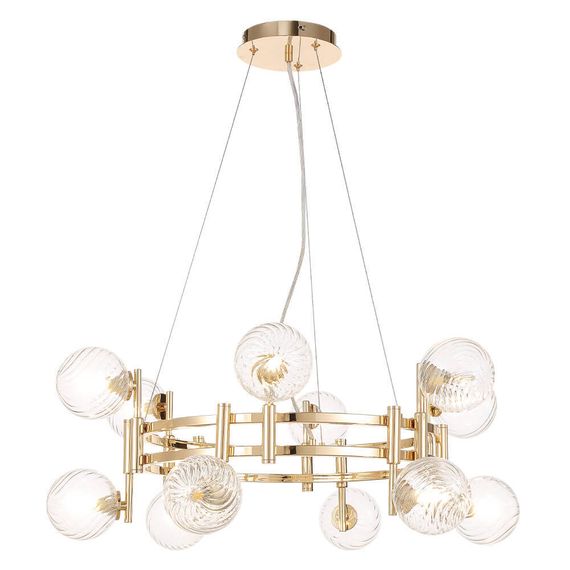 Подвесная люстра Crystal Lux Luxury SP12 Gold