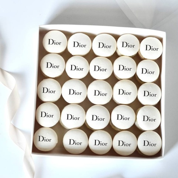 Набор макарон из 25 шт с логотипом компании