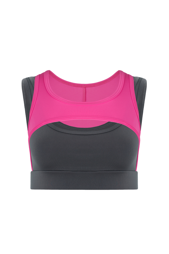 Топ FITNESS фуксия неон