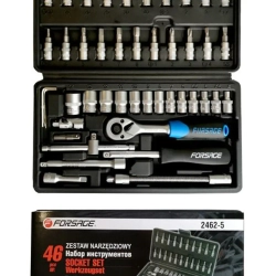 Набор инструмента 46пр. 1/4''(6-гран.)(4-14мм) Forsage F-2462-5