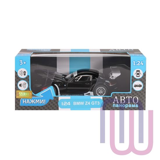 МОДЕЛЬ МАШИНЫ 1/24 BMW Z4 GT3 ЧЕРНЫЙ
