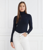 Гольф 5X2 RIB ROLL-NK LS Tommy Hilfiger - темно-синий(WW0WW39826)