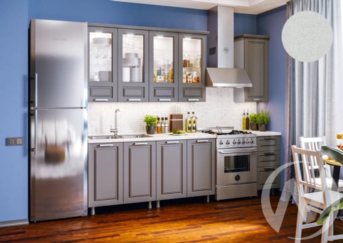 Кухня Констанция 2;0/900м (графит/графит софт/антарес) Компоновка №5