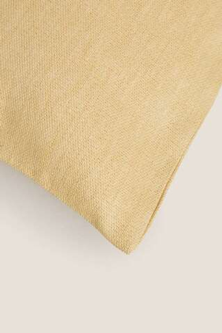 ZARA HOME ОДНОТОННЫЙ ЧЕХОЛ ДЛЯ ДЕКОРАТИВНОЙ ПОДУШКИ, ЖЕЛТЫЙ