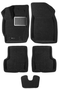 Коврики салона для RENAULT Duster (2014-) / NISSAN Terrano (2014-) Euromat 3D Lux черные. Арт. EM3D-004209