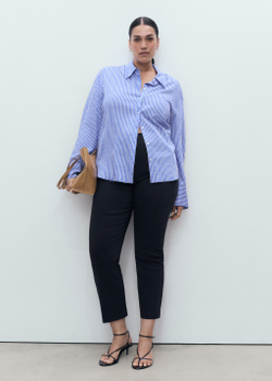 Прямые укороченные брюки