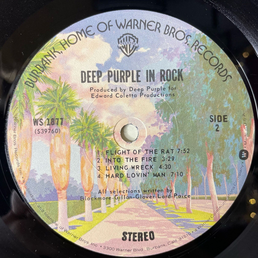 Винтажная виниловая пластинка LP Deep Purple In Rock (USA 1975) Bloodsucker