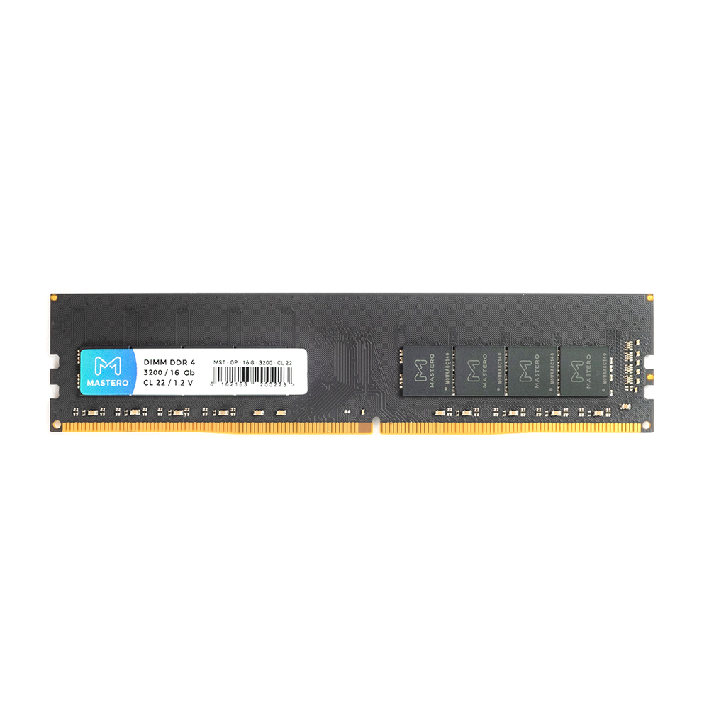 Память Mastero DDR4 DIMM 16Гб, 3200МГц, CL22, Retail, 1.2В (MST-OP-16G-3200-CL22)