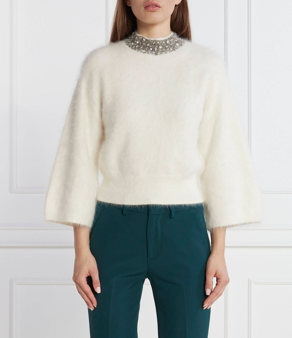 Хлопковый свитер Liu Jo - белый(CF3071 MA97L)