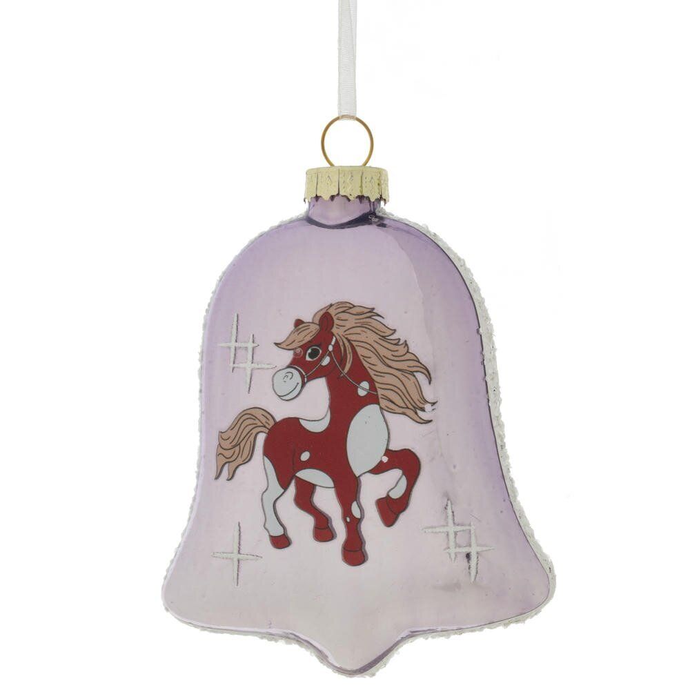 GAEM Украшение новогоднее "Колокольчик с лошадкой", L8 W2,5 H11 см