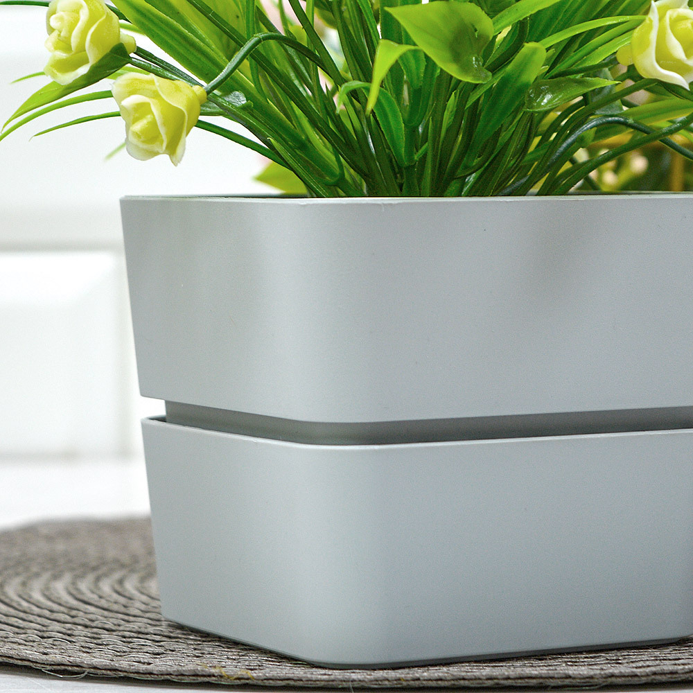 Кашпо Фиори 0,45л, серый жемчуг