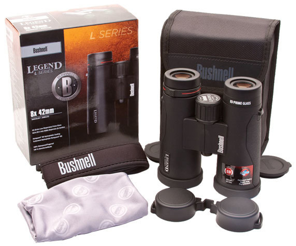 Комплект поставки бинокля E-Series 8x 42