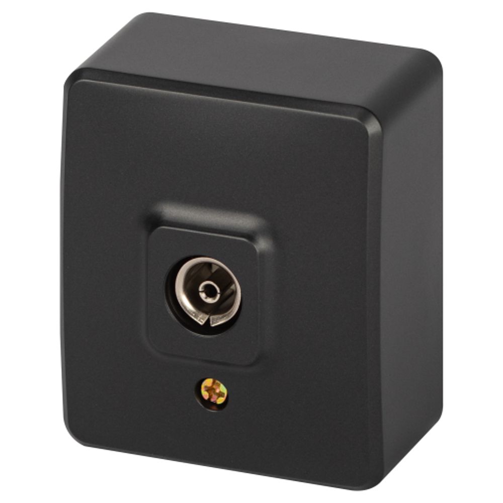 Розетка ЭРА Эксперт 11-3201-05 TV одиночная, IP20, ОУ, антрацит | Эра Эксперт