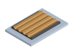 Стеновая панель HiWood декорированная, 270x12 см