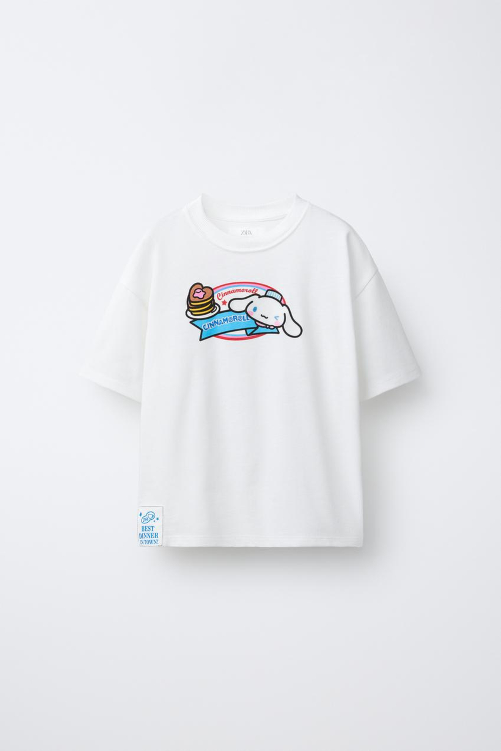 ZARA ФУТБОЛКА CINNAMOROLL © SANRIO, БЕЛЫЙ
